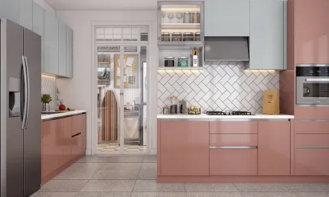 High-Efficiency U-Shaped Parallel Kitchen